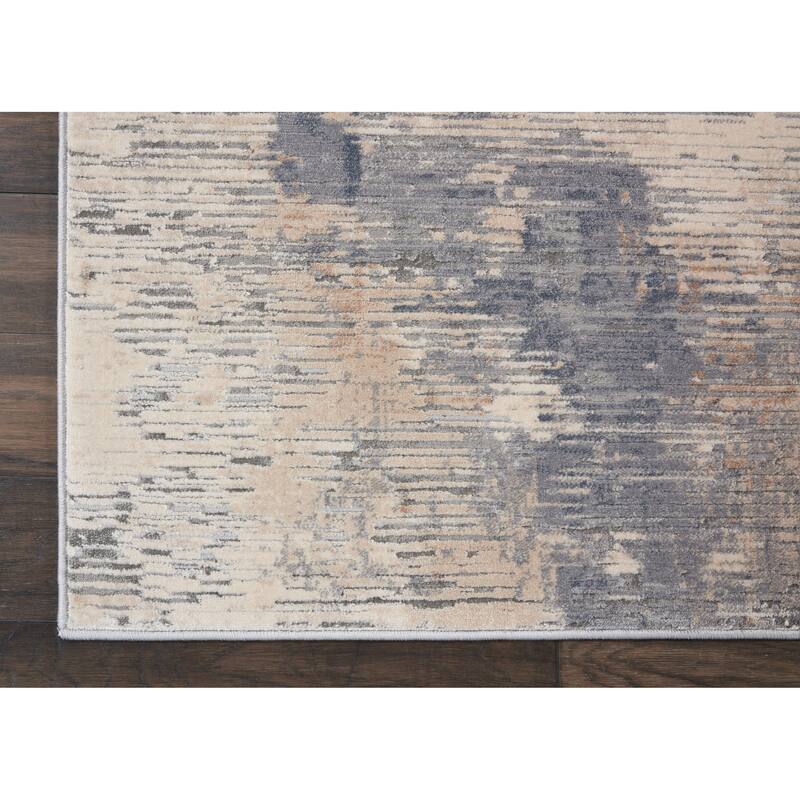 Rustic Textures Modern Transitional Abstract Area Rug