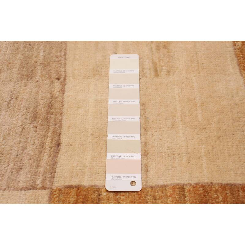 ECARPETGALLERY Hand-knotted Finest Peshawar Ziegler Ivory Wool Rug - 2'6 x 11'9