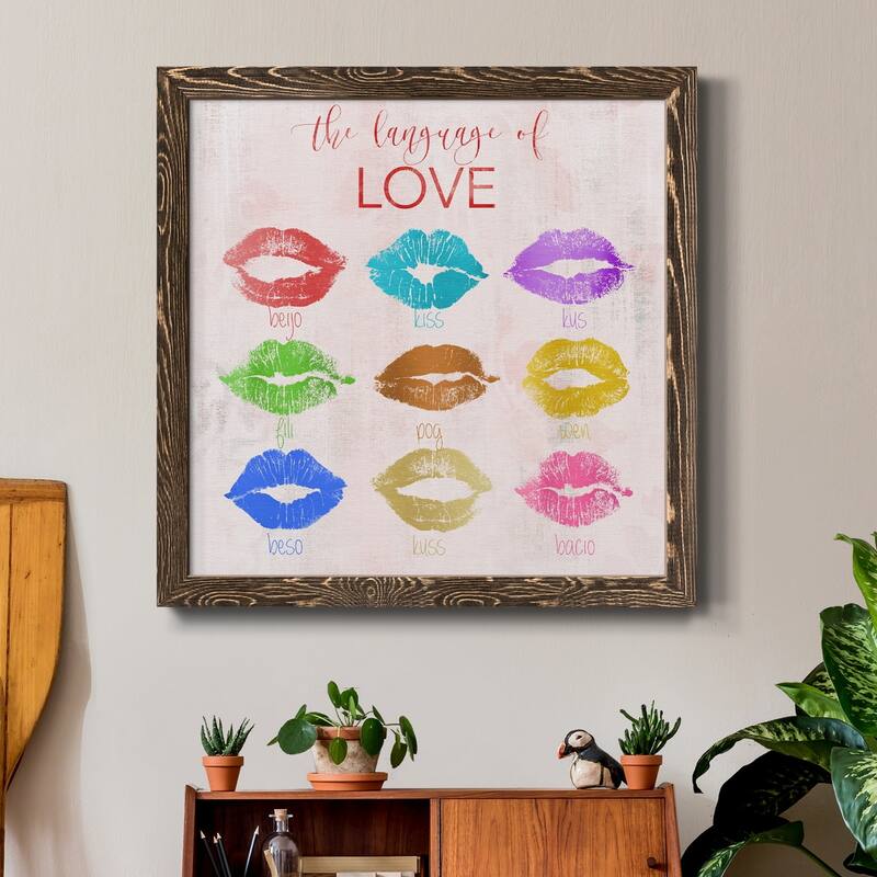 Rainbow Kiss-Premium Framed Canvas - Ready to Hang