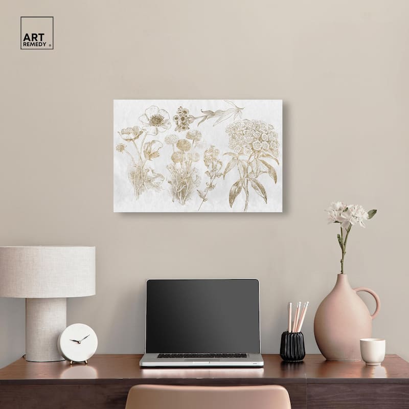 Floral Selection Canvas by Art Remedy, Gallery Wrapped