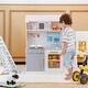 preview thumbnail 3 of 5, 2-In-1 Double Sided Kids Kitchen Playset and Dollhouse with Furniture - 25" x 19" x 38.5" (L x W x H)