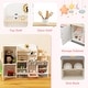 preview thumbnail 3 of 9, Wooden Play Kitchen Set with Realistic Range Hood and Refrigerator Perfect Gift for Kids - 35.5" x 9" x 25.5" (L x W x H)