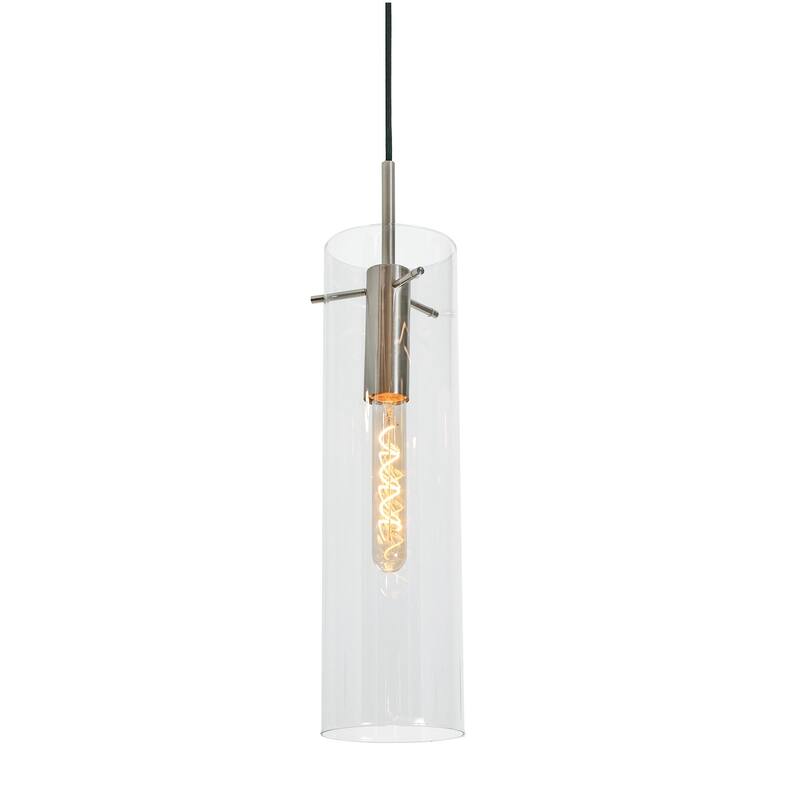 AFX VSAP05MB Vista 5" Wide Mini Pendant with Clear Glass Shade - Satin Nickel