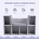 preview thumbnail 4 of 3, Kids Bookcase with Reading Nook and Cushion,Grey