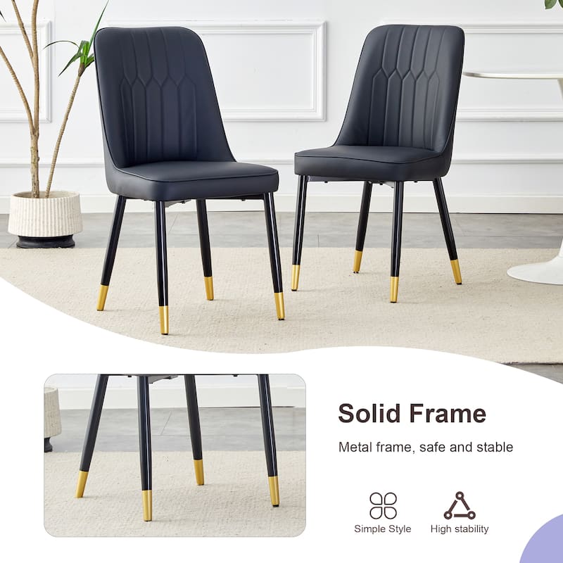 5-Piece Round Dining Set with Extendable Dining Table, Wood Kitchen Table Set with 4 PU Chairs for Dining Room