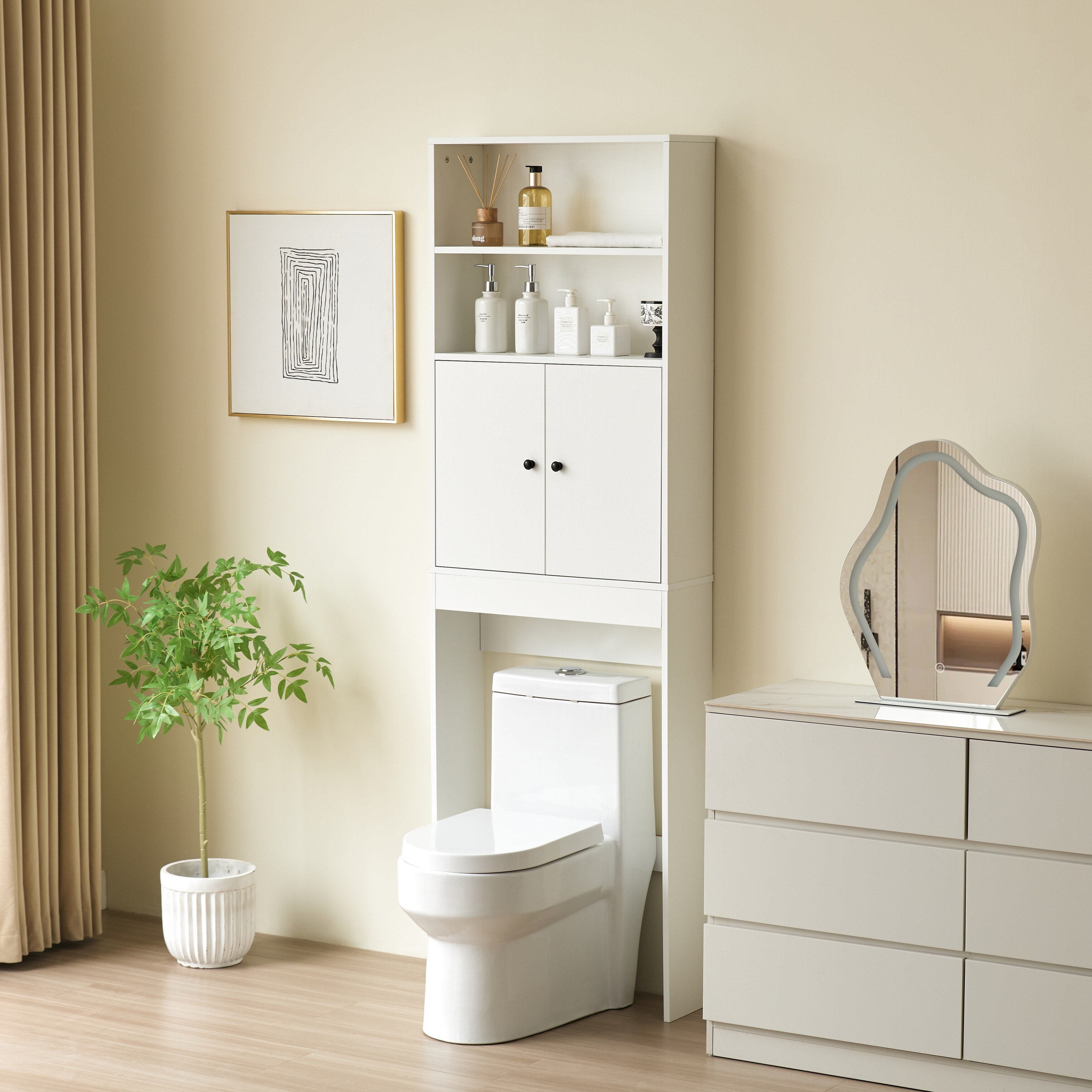 Farmhouse over the toilet storage discount