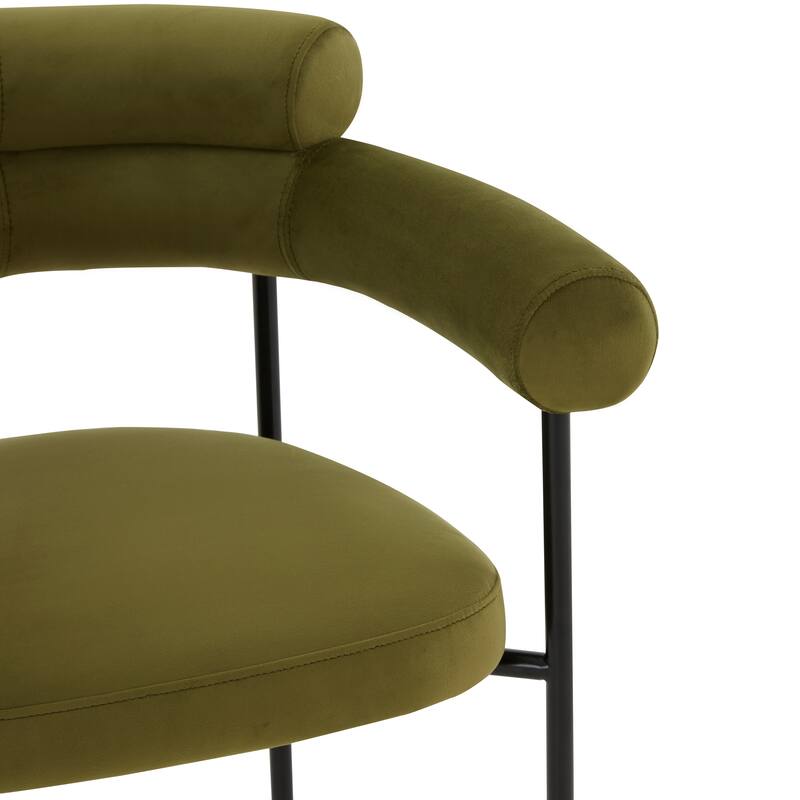 SAFAVIEH Couture Frouwe Curved Back Dining Chair (Fully Assembled) - 26Wx21Dx30H