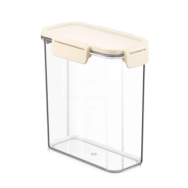Sorbus Airtight Food Storage Container, Clear Stackable Canister for Pantry, Rice, Pasta, Cereal & Snacks - Medium Tall Narrow - 1 Piece