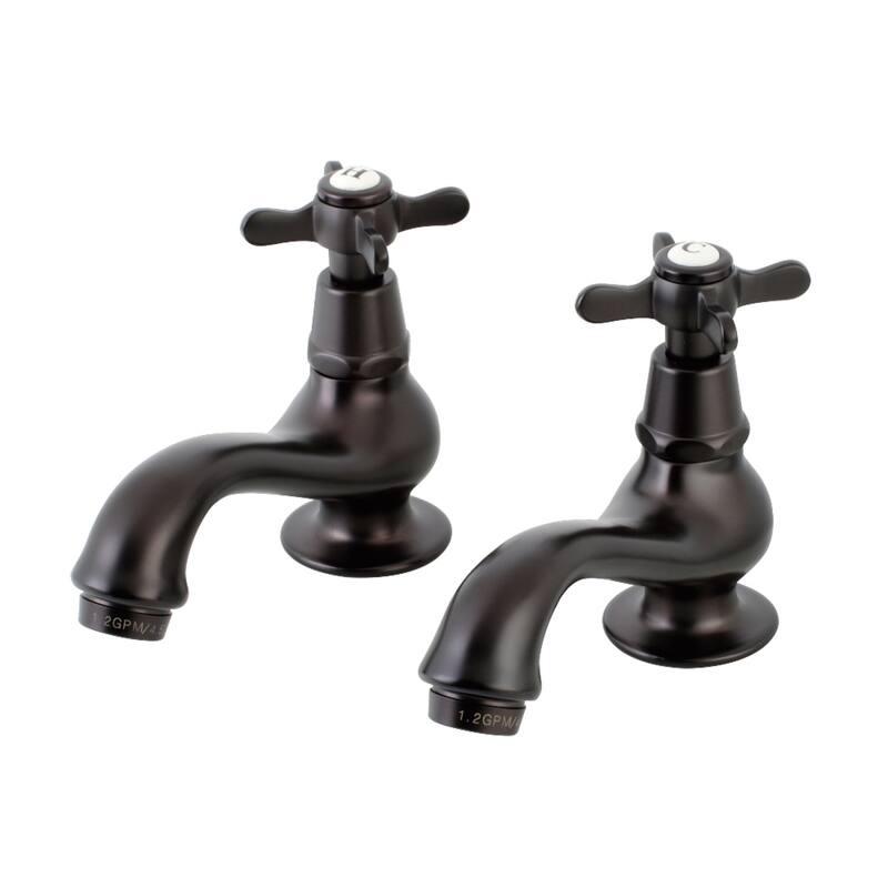 Kingston Brass Classic Basin Taps Cross Handles Bathroom Faucet - Oil Rubbed bronze