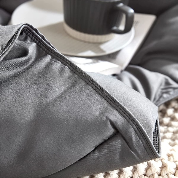 Snorze® Cloud Comforter Set - Coma Inducer® Ultra Cozy - Charcoal