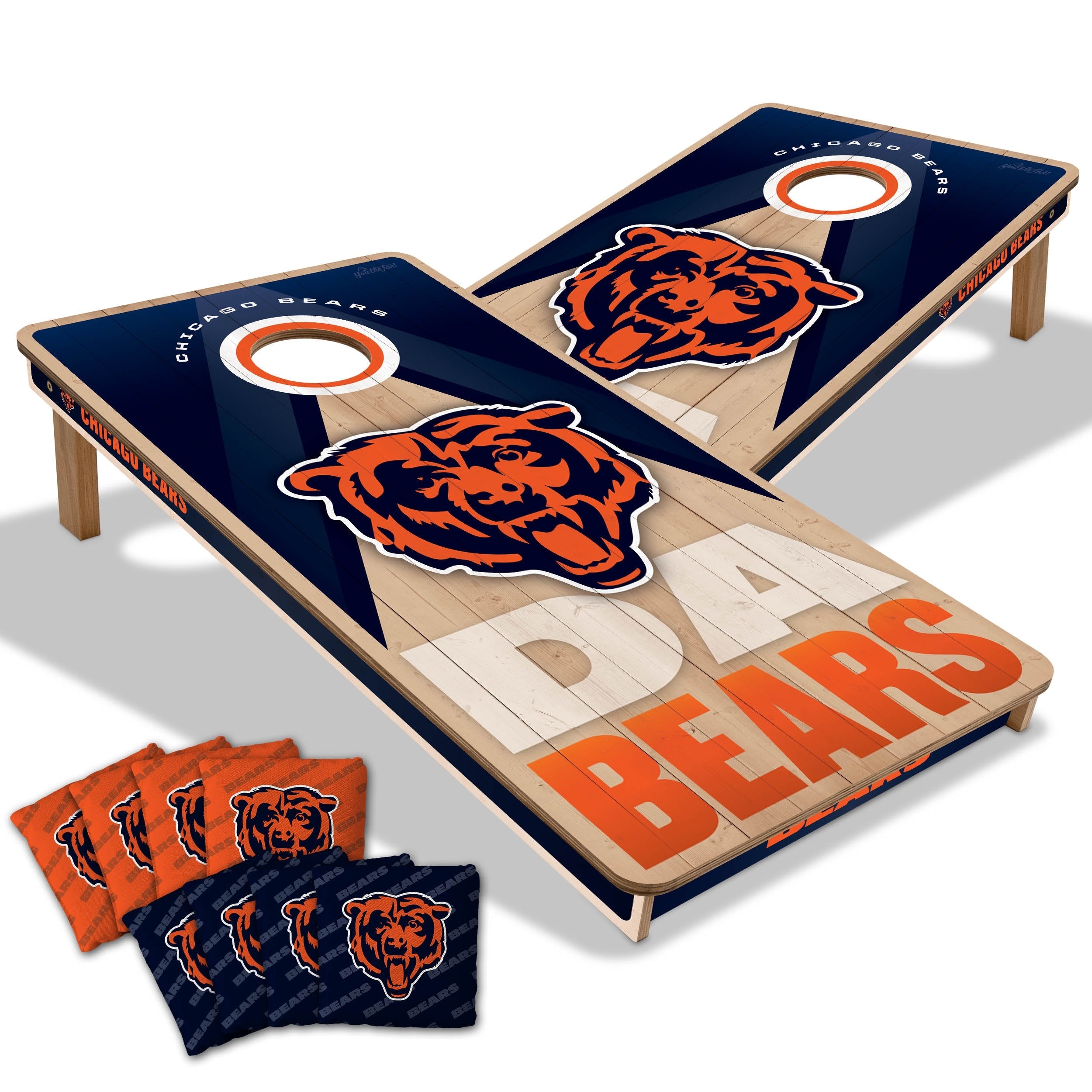 Chicago Bears NFL 2x4 Professional Cornhole Board Set