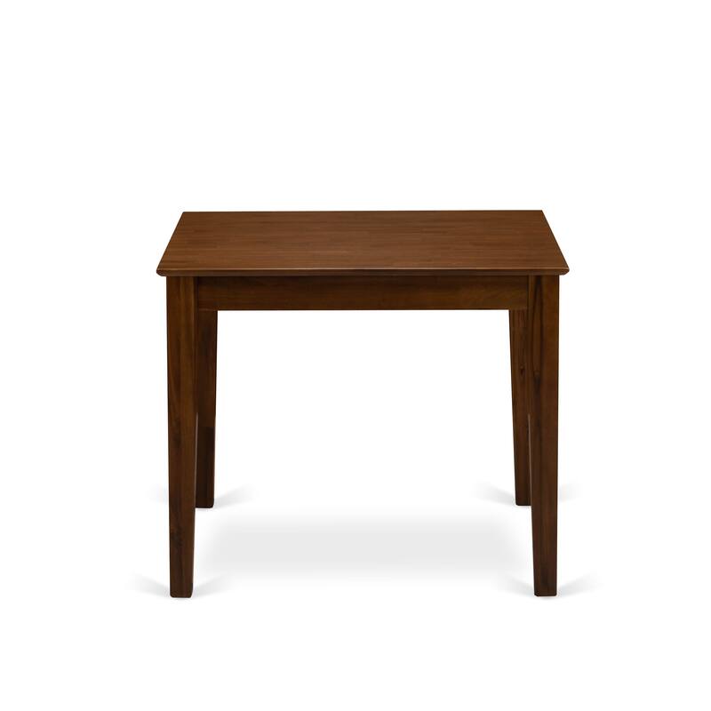 East West Furniture Dining Room Set Includes a Square Solid Wood Table and Parson Chairs, Antique Walnut (Pieces Options)
