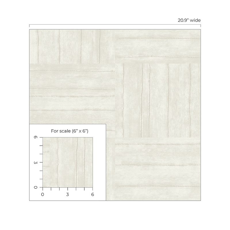 Seabrook Designs Plaza Geometric Non-Woven Unpasted Wallpaper