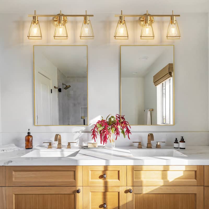 Dimmable Bathroom Vanity Light Over Mirror Wall Sconce for Bathroom - 3-Light