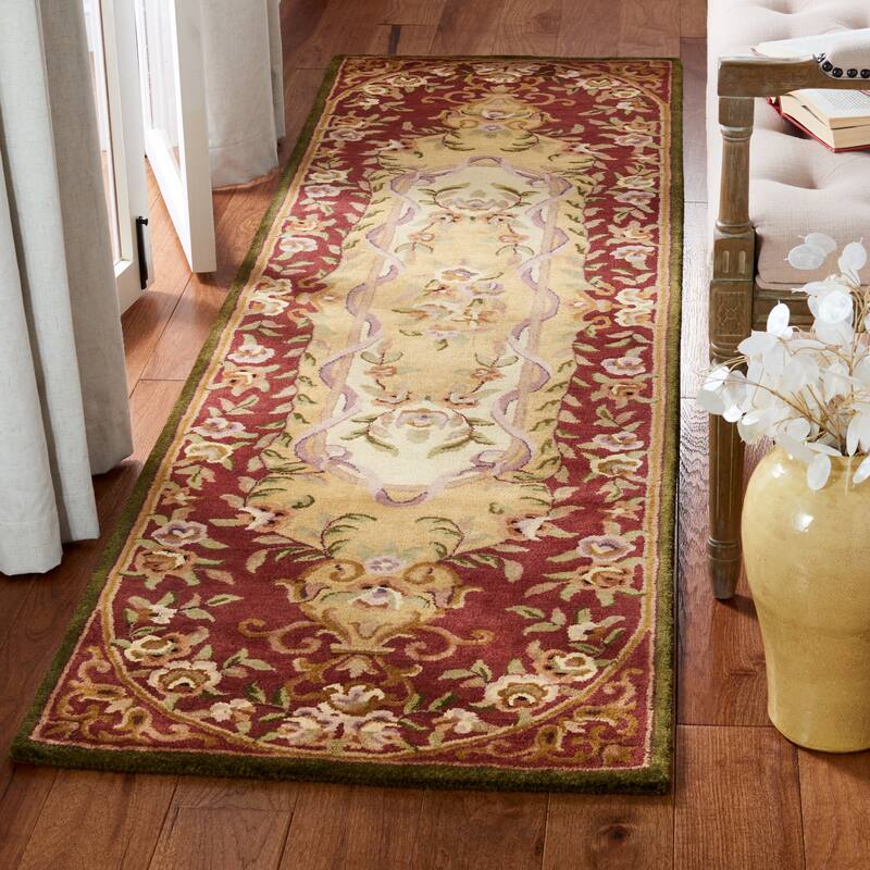 SAFAVIEH Handmade Classic Jetta Traditional Oriental Wool Rug - 2'3" x 8' Runner - Multi - Runner