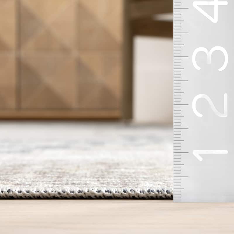 Nuloom Emely SpinClean Medallion Machine Washable Area Rug