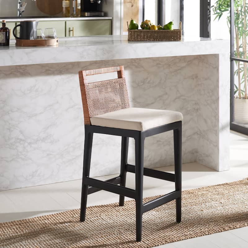 SAFAVIEH Home Darin Counter Stool - 16"W x 20"D x 36"H