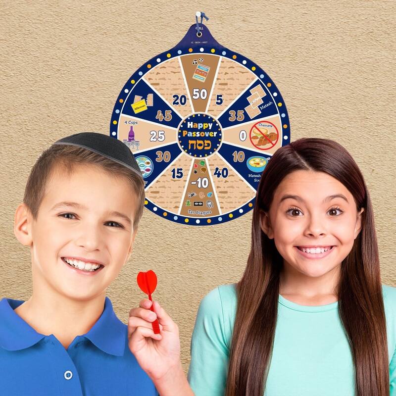 9.75" Magnetic "Happy Passover" Dart Game