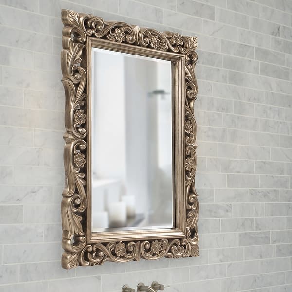 slide 1 of 7, Allan Andrews Chateau Wall Mirror - Champagne/Silver