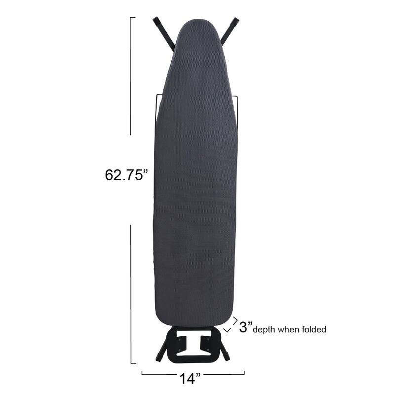 Household Essentials Ironing Board with Mesh Steel Top - 54.0"L x 14.0"W x 41.0"H
