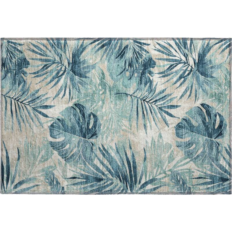 Premium Washable Super Soft Tropical Floral Mayfield Rug