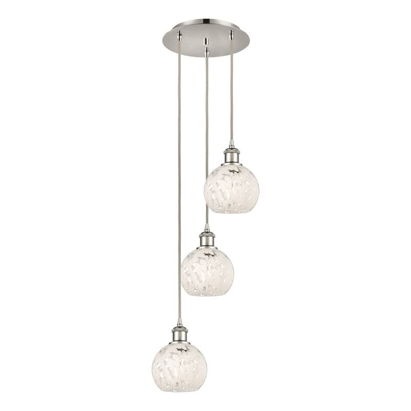 Innovations Lighting 113B-3P-11-13 White Mouchette Pendant White
