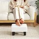 preview thumbnail 11 of 28, Gymax PU Leather Ottoman Rectangular Footrest Small Stool - See Details