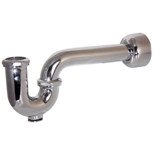 PROFLO 11-7/8" Adjustable Tubular P-Trap with Cleanout (1-1/2" X - Chrome
