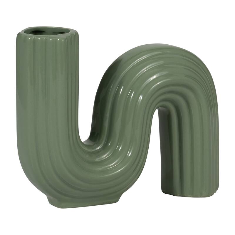 Sagebrook Home Ceramic Modern Loopy Vase