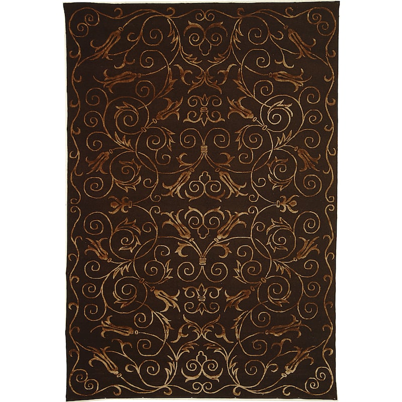 SAFAVIEH Couture Hand-knotted Tibetan Dalgiza Modern Wool Rug