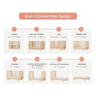 Spirit 8-in-1 Convertible Crib
