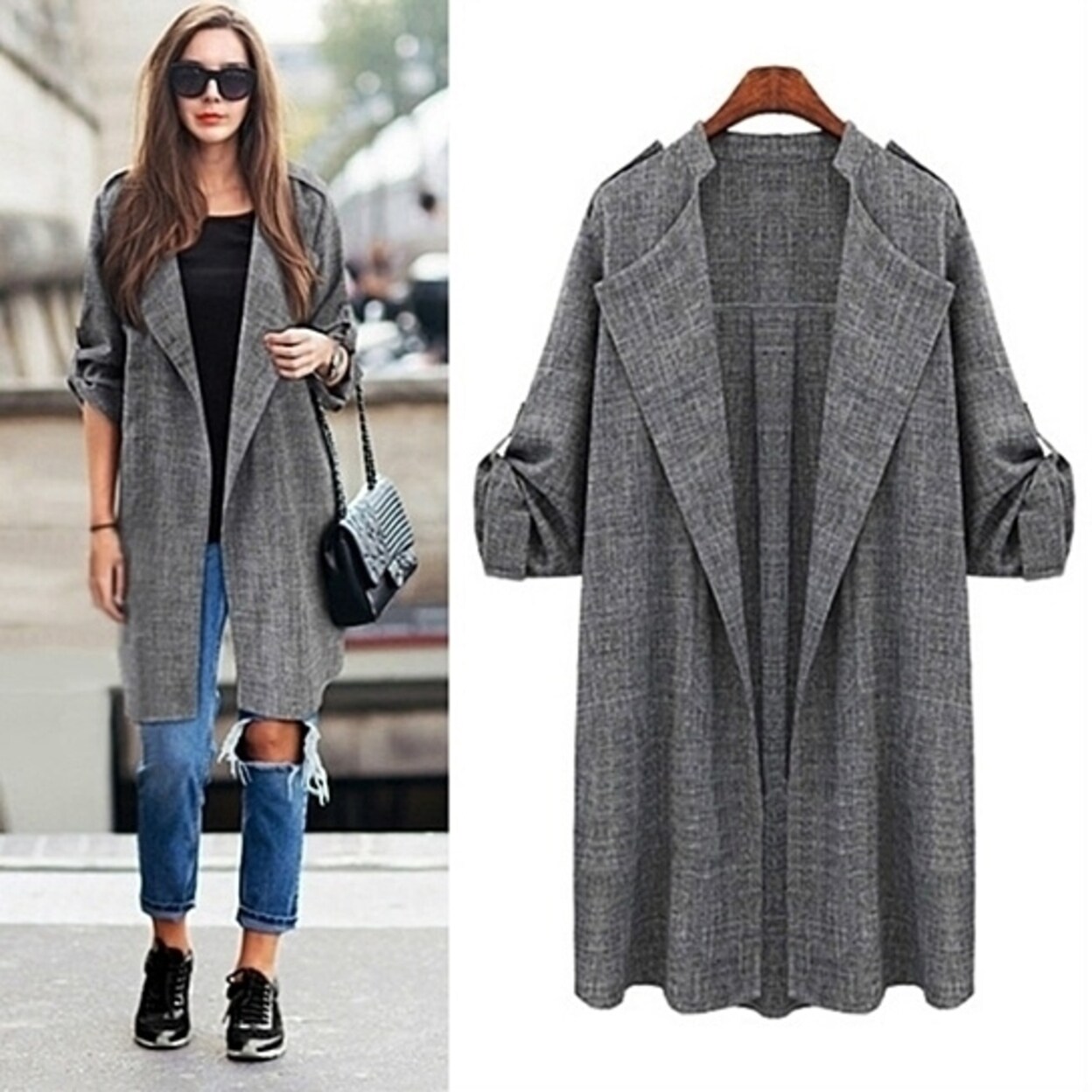 open long coat