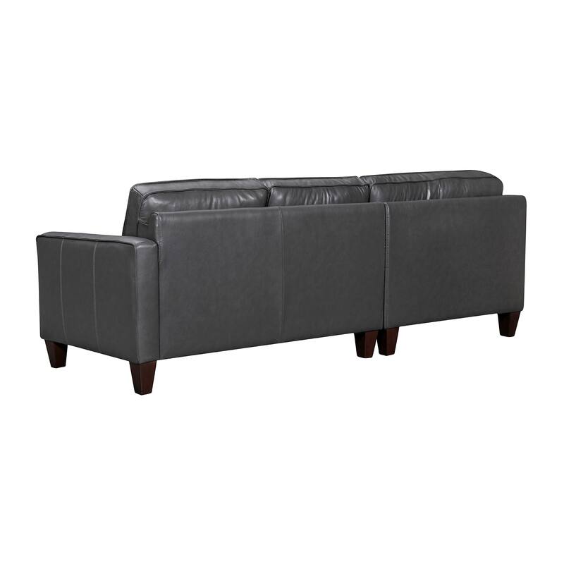 Summit Leather 3 Piece L-Shape Sectional Sofa by Armen Living