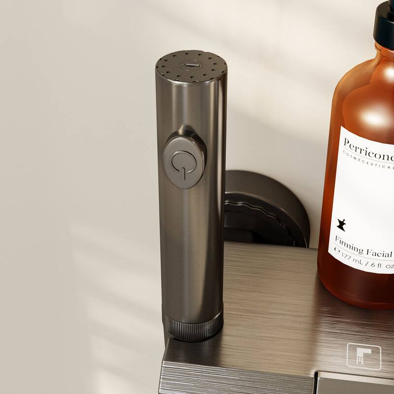 hower System with Rainfall Shower Head, Handheld Shower & Spray Gun Space Aluminum Wall Mount Bathroom Shower Faucet Set