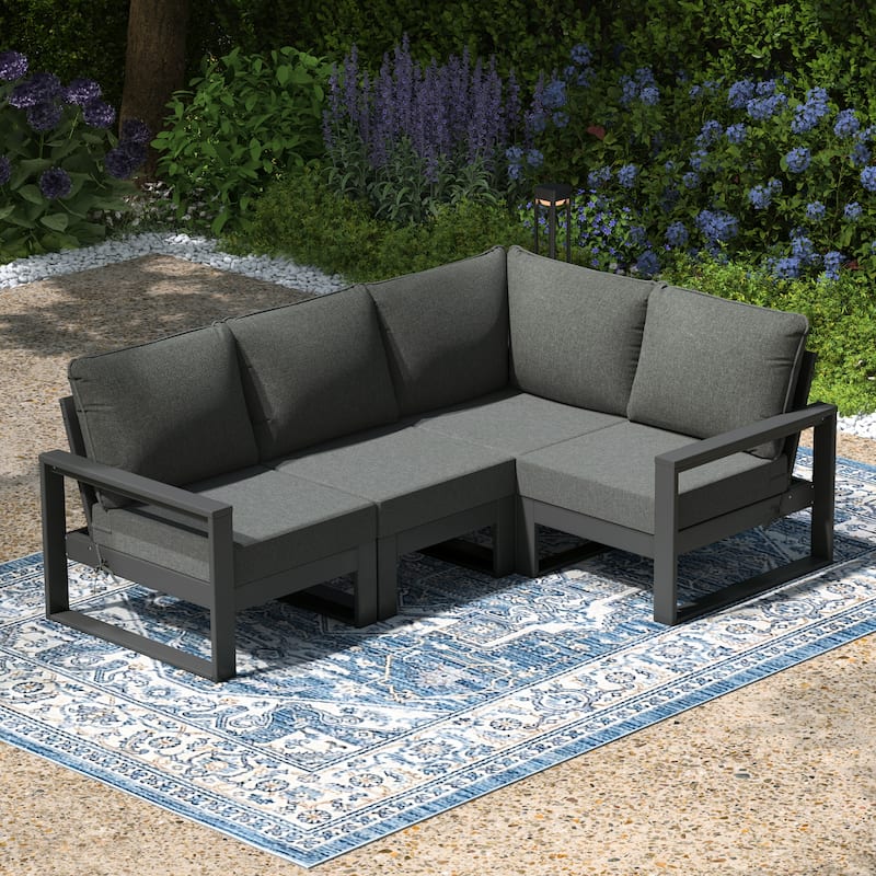 Endless Patio 4-Piece Deep Seating Set with Gray Frame