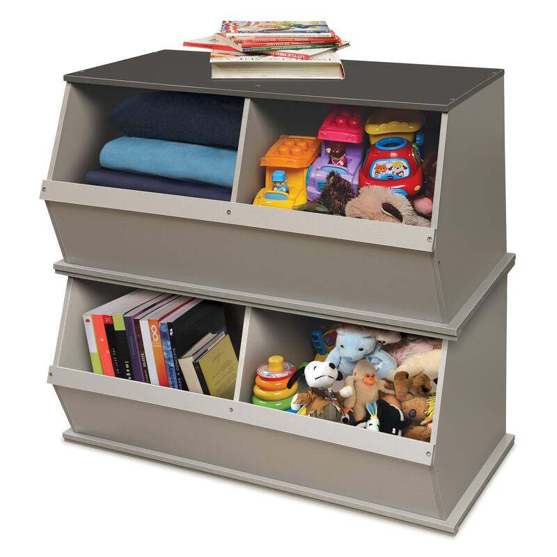 Taylor & Olive Lantana Two Bin Stackable Storage Cubby