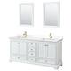 Option White, Gold Trim, White Quartz Top