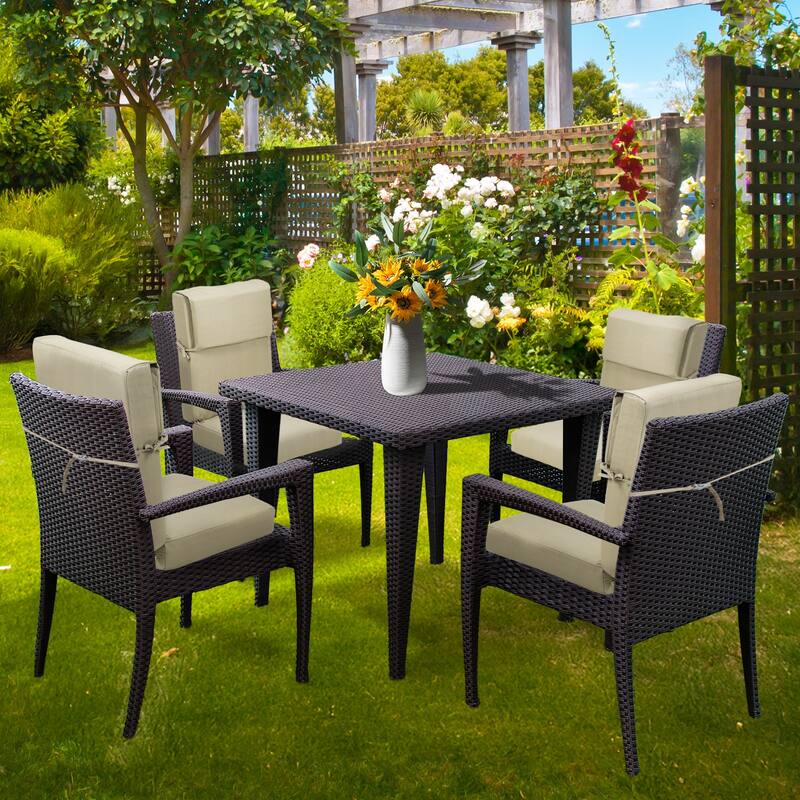 Aoodor Patio High Back Chair Cushions Set of 2