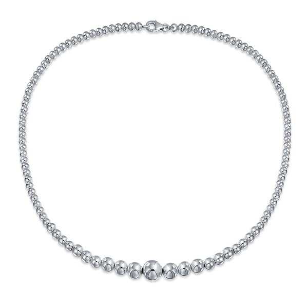 graduated ball necklace