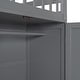 preview thumbnail 39 of 58, L-Shaped Triple Bunk Beds with Desk & Stairs, Twin & Twin Over Full Wood Bunk Bed Frame with Storage Drawers & Wardrobe Included