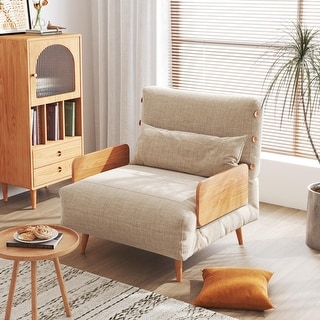 JASIWAY Modern Upholstered Convertible Sofa Bed