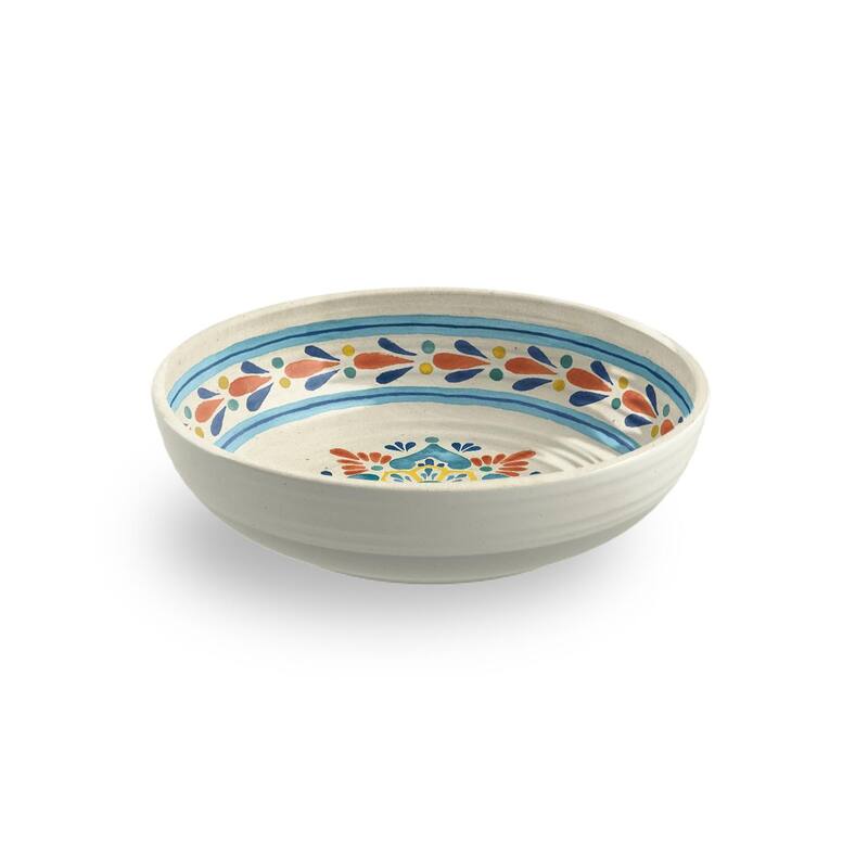 Abode Homewares by TarHong La Cena Medallion Low Bowl, 8"/ 43.3 oz.Set of 6