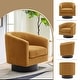 preview thumbnail 126 of 186, Modern Upholstered Barrel Chair Swivel Accent Chair for Living Room