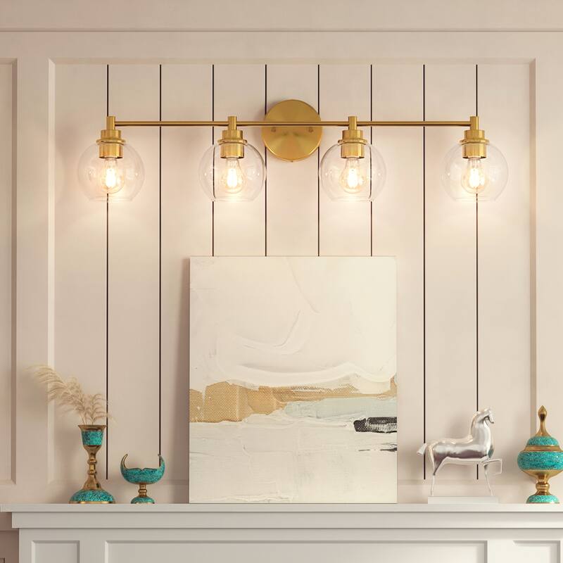 Dimmable Bathroom Vanity Light Globe Glass Shades
