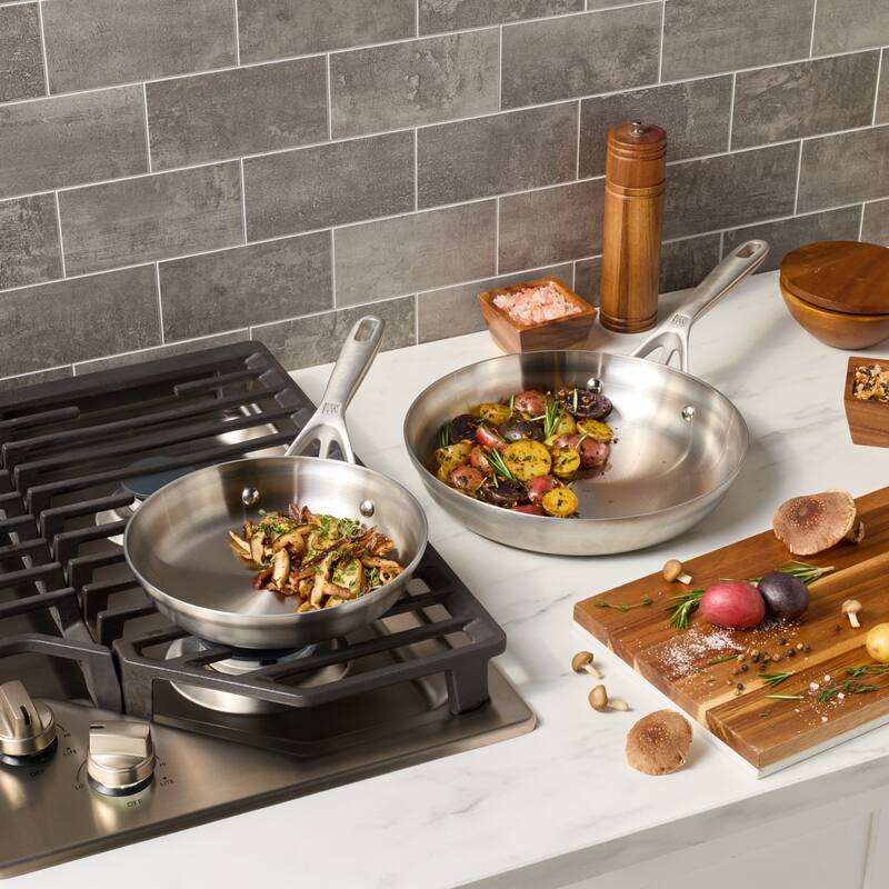 ZWILLING Motion Stainless Steel 2-pc Stainless Steel Fry Pan Set