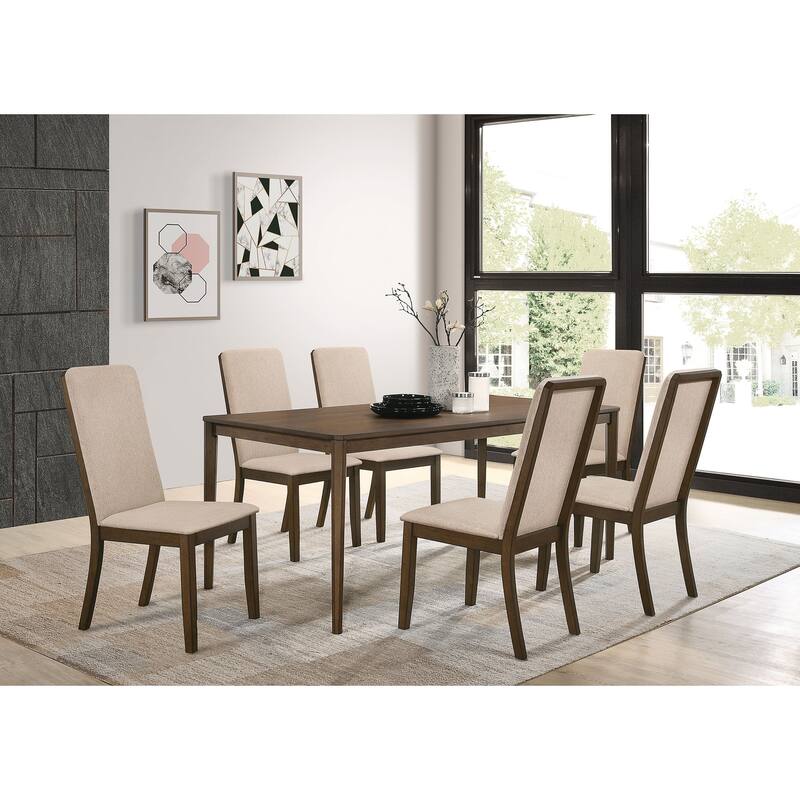 Wethersfield Walnut Rectangular Dining Table Set - 5-Piece