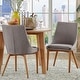 preview thumbnail 2 of 21, Sasha Oak Barrel Back Dining Chair (Set of 2) iNSPIRE Q Modern Grey