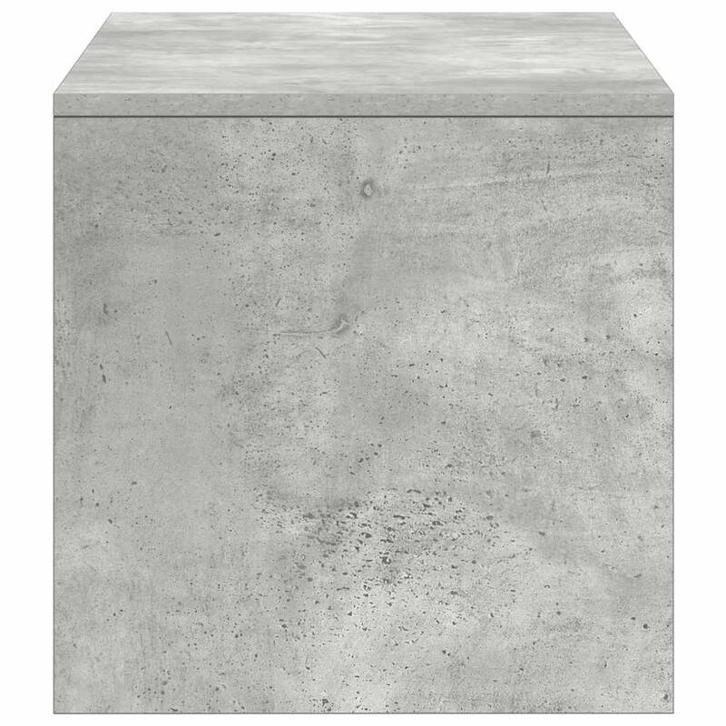vidaXL TV Cabinet Concrete grey Engineered wood Standard TV Cabinet - 15.7 x 39.4 x 15.7 in