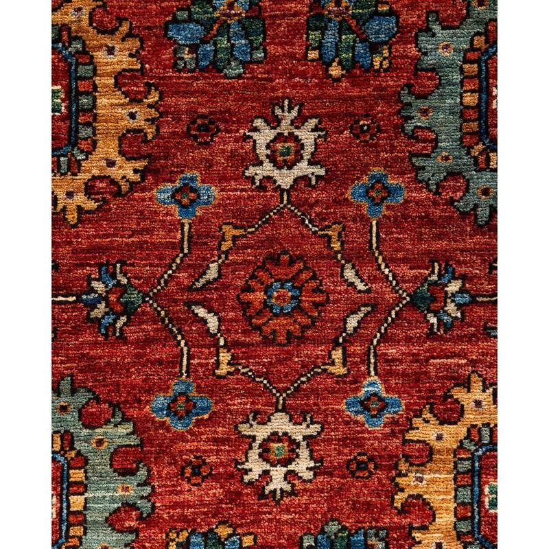 Serapi One-of-a-Kind Hand-Knotted Area Rug - Red - 4' 3" x 5' 11"