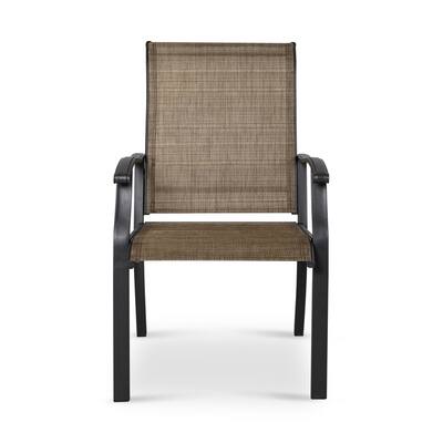 Outdoor Patio Chair, Textilene Fabric, Powder-coated Iron Frame